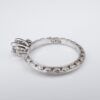 Platinum Tacori Diamond 3 Stone Eternity Engagement Ring Sz 7.25 with Box, view 5