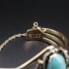 Navajo Emil Benally Vintage 14k Yellow Gold Turquoise Cuff Bracelet 6.25", view 7