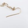 Prototype Jean Mahie 9k Yellow Gold Green Spinel Drop Hook Earrings 2.5", view 8