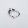 14k White Gold 3.8 ctw Diamond Engagement Ring Bridal Set Sz 6 Euro Shank, view 4