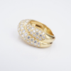 Van Cleef 18k Pave Diamond Ring Crossover Entrelacs Size 5.25 Euro 50 VCA, view 8
