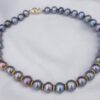 14k Tahitian Pearl Necklace Strand Yellow Gold 9-11mm 16" Choker, view 5