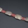 Navajo Andy Cadman Sterling Silver Leather Concho Belt 38" Stamped, view 4