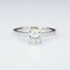 Helzberg 14k White Gold 1ct Oval Cut Diamond Engagement Ring Size 6 GSI, view 1