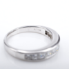 Platinum 1ct Diamond Half Eternity Band Stackable Ring Size 7.25 Princess, view 9