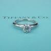 Tiffany & Co Diamond Engagement Ring Platinum .62ct H VS1 Size 5.5, view 1