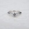Tiffany & Co Diamond Engagement Ring Platinum .62ct H VS1 Size 5.5, view 4
