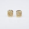 GIA Yellow Diamond Stud Earrings 2.26 ctw 18k Gold Radiant Natural VVS1, view 3
