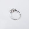 Platinum Diamond Engagement Ring 14k Gold 1 ctw 3-Stone Sz 5.75, view 5