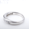 Platinum 1ct Diamond Half Eternity Band Stackable Ring Size 7.25 Princess, view 8