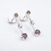 H. Stern 18k White Gold Diamond Fancy Chocolate Diamond Drop Earrings, view 1
