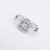 Van Cleef Arpels ARNO Diamond Clover Ring Size 4 18k White Gold VCA, view 5