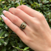 Victorian Mourning Gold Ring Size 6 Antique 18k, view 9