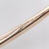 14k Rose White Gold Pearl Bangle Bracelet, view 7