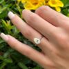 14k Green Yellow Diamond Engagement Ring GIA Fancy 1.5ct Sz 6 Solitaire, view 3