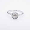 14k Salt and Pepper Diamond Ring White Gold Natural 1.25 ct Size 6.25 New, view 7