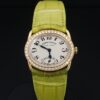 18k Ladies Robert Lighton 18k Rose Gold Diamond Watch Leather Strap 28mm, view 1