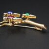 Van Cleef & Arpels VCA 18k Gold Ruby Sapphire Emerald Bird Brooch Pin 2", view 6