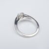 14k White Gold 1 carat RBC Halo Diamond Engagement Ring Size 7, view 3