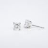 Tiffany Platinum Lucida Diamond Stud Earrings 2.19 carat VVS with Box, view 6