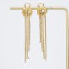 Gold Diamond Dangle Drop Earrings David Yurman, view 3