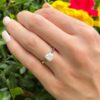 Cushion Diamond Engagement Ring Solitaire 14k 1.72ct J VS2 GIA Sz 5.75, view 3