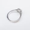 East West 14k White Gold 1cttw Emerald Diamond Engagement Ring Size 7, view 5