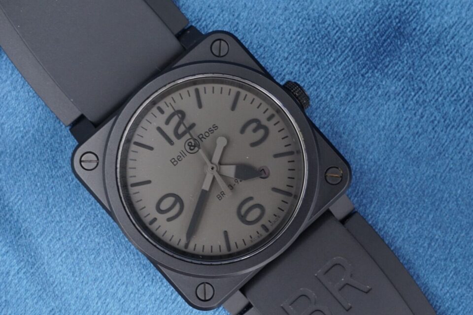Bell & Ross BR03-92 Phantom Black Ceramic Automatic 42mm Box & Papers Watch, view 2