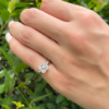 Van Cleef Arpels ARNO Diamond Clover Ring Size 4 18k White Gold VCA, view 8