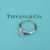 Tiffany & Co Diamond Engagement Ring Platinum .62ct H VS1 Size 5.5, view 6