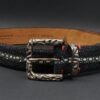 Claudio Calestani Sterling Silver Galuchat Leather Belt Buckle Janet Brown, view 2