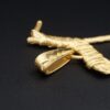 Artisan Charles Supplee Hopi 14k Yellow Gold Twig Horse Pendant, view 3