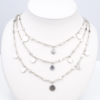 John Hardy Dot Collection Bib Necklace Sterling Silver Triple Row 18", view 3