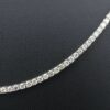 10ct Diamond Tennis Necklace 14k White Gold 22" Stackable, view 3