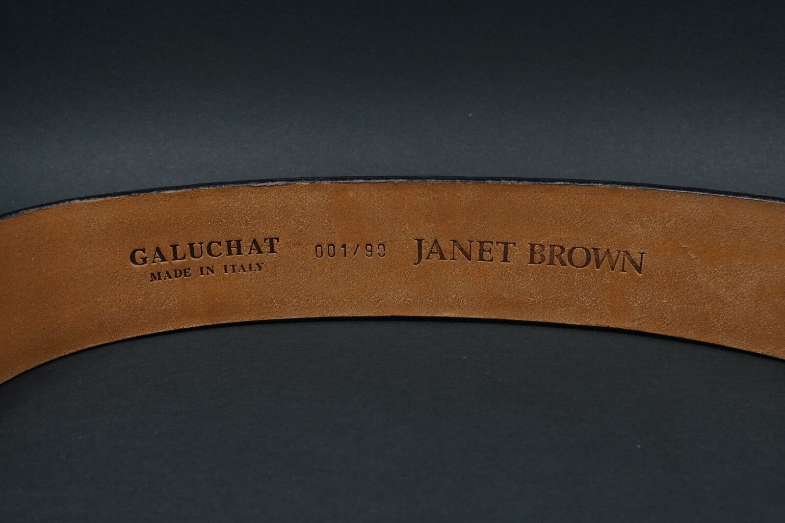 Claudio Calestani Sterling Silver Galuchat Leather Belt Buckle Janet Brown, view 5
