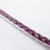 Vintage Platinum Purple Garnet Bracelet 6" Umbalite Rare 20ct, view 5