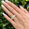 Van Cleef 18k Pave Diamond Ring Crossover Entrelacs Size 5.25 Euro 50 VCA, view 4