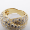 Van Cleef 18k Pave Diamond Ring Crossover Entrelacs Size 5.25 Euro 50 VCA, view 9