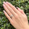 1.5ct 18k White Gold Princess Diamond Engagement Ring Size 5.75 EGL, view 7