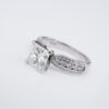 1.5ct 18k White Gold Princess Diamond Engagement Ring Size 5.75 EGL, view 3