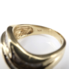 Vintage 14k Gold 3ctw Baguette Diamond Crossover Ring Size 8 IGRB, view 6