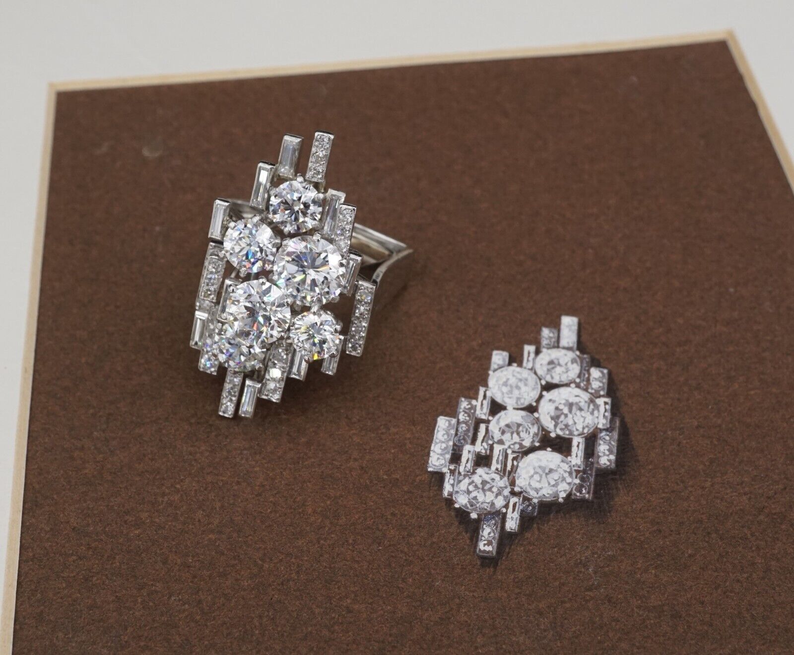 Andrew Grima Platinum 8.25 cttw Pave Diamond Cluster Ring Size 9 GIA, view 7