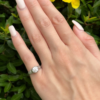 Vintage 1930s Platinum Diamond Ring Engagement 1 carat Euro Cut OEC, view 8