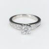 Diamond Engagement Ring 18k White Gold EGL F SI1, view 4