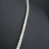 10ct Diamond Tennis Necklace 14k White Gold 22" Stackable, view 6