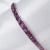 Vintage Platinum Purple Garnet Bracelet 6" Umbalite Rare 20ct, view 4