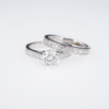 Martin Flyer 18k Gold 2 ctw Diamond Bridal Set Engagement Ring Size 5.75, view 1