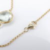 14k Gold Faceted Citrine Quartz Amethyst Prasiolite Station Necklace 36", view 8