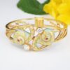 Masriera Enamel Diamond Bracelet Snail 18k Gold 6.25, view 3