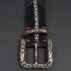 Claudio Calestani Sterling Silver Galuchat Leather Belt Buckle Janet Brown, view 6